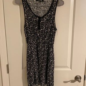 Black and white flower dress